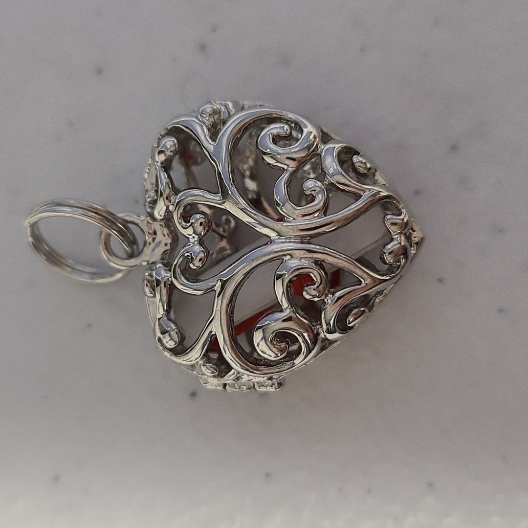Ganz The Wish Heart Charm With Tiny Scroll (New-Never Used)